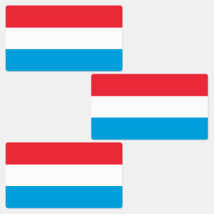 Luxemburgflagga Klistermärke