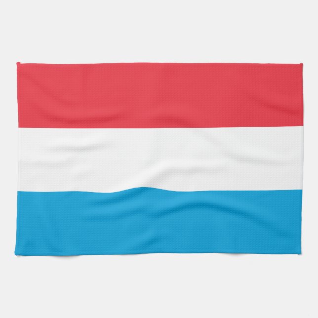 Luxemburgflagga Kökshandduk (Horisontell)