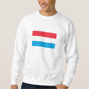 Luxemburgflagga Lång Ärmad Tröja
