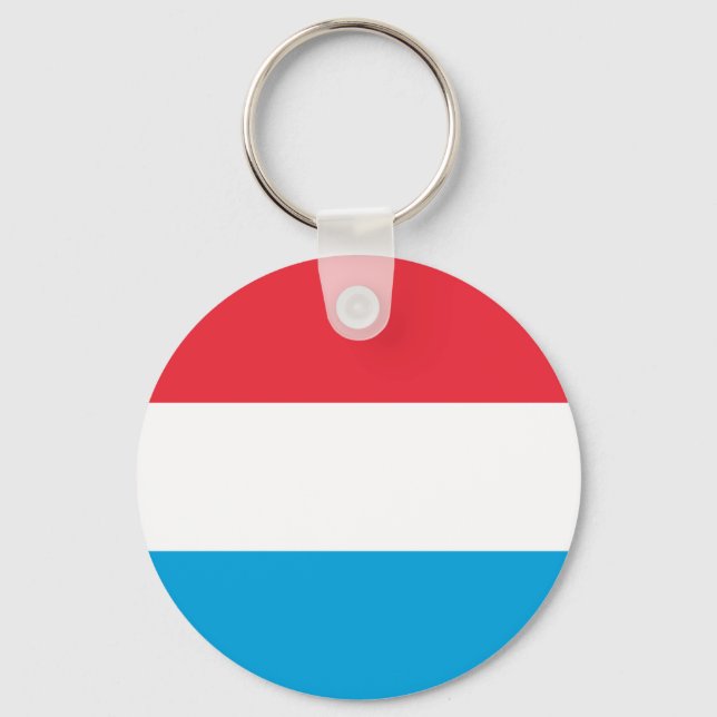 Luxemburgflagga Nyckelring (Framsida)