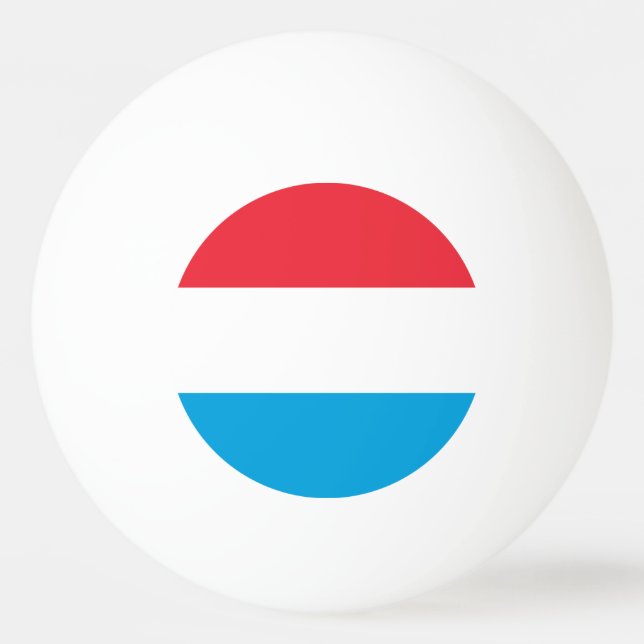 Luxemburgflagga Pingisboll (Framsidan)