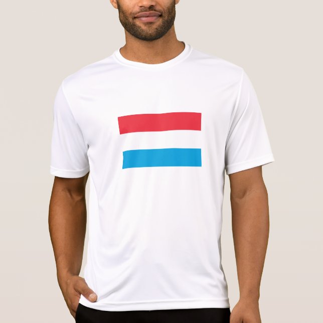 Luxemburgflagga T Shirt (Framsida)