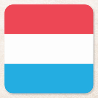 Luxemburgflagga Underlägg Papper Kvadrat