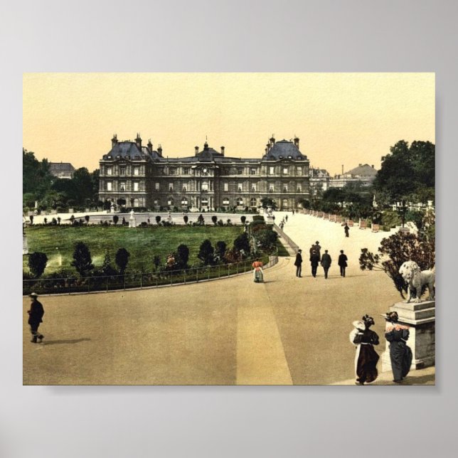 Luxemburgpalatset, Paris, Frankrike Classic Photo Poster (Framsidan)