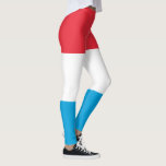 Luxemburgs flagga leggings<br><div class="desc">Patriotisk flagga från Luxemburg.</div>