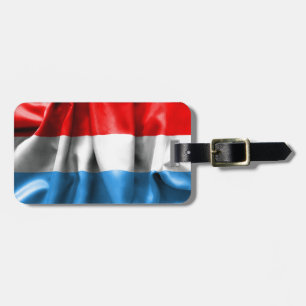 Luxemburgs Flagga Luggage Tag Bagagebricka