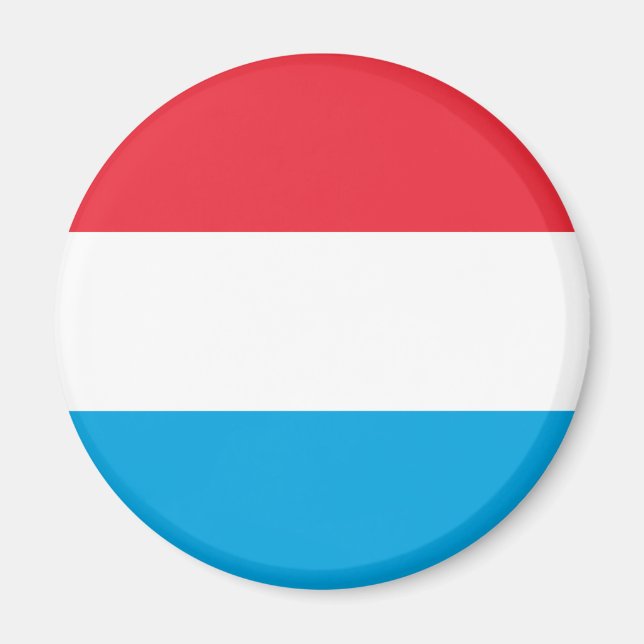 Luxemburgs flagga magnet (Framsidan)