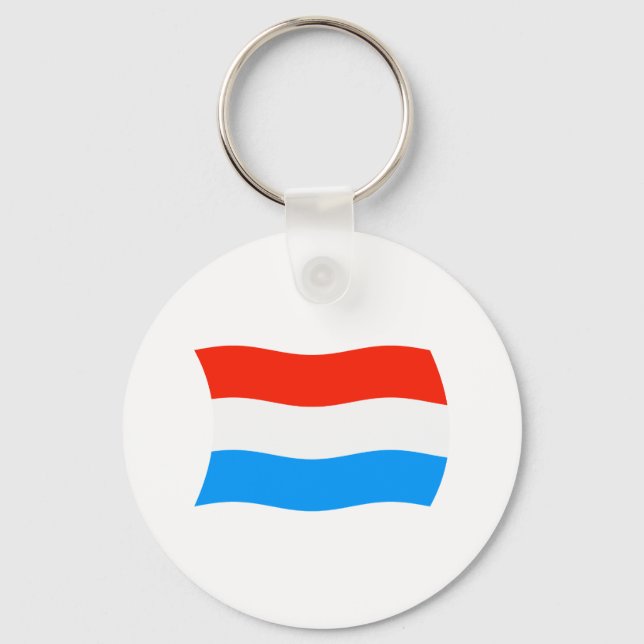 Luxemburgs flagga Nyckelring (Framsida)