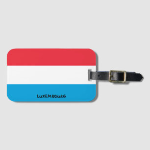 Luxemburgs Flagga Patriotic Bagagebricka