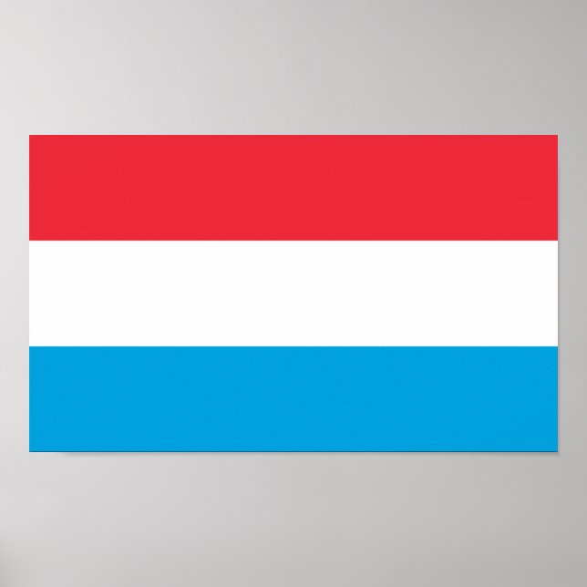 Luxemburgs flagga poster (Framsidan)
