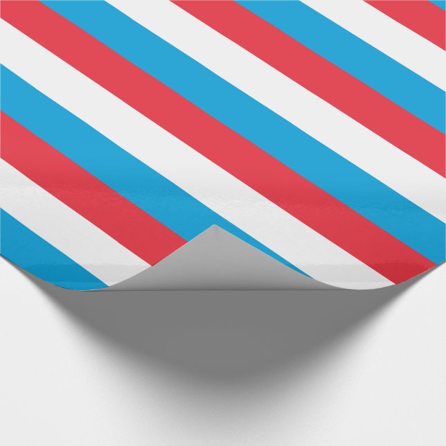 Luxemburgs flagga presentpapper (Hörn)