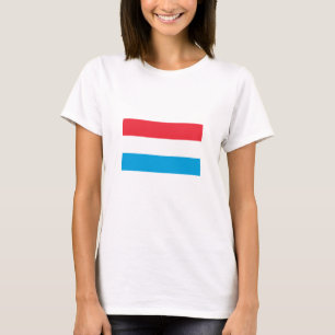 Luxemburgs flagga t shirt