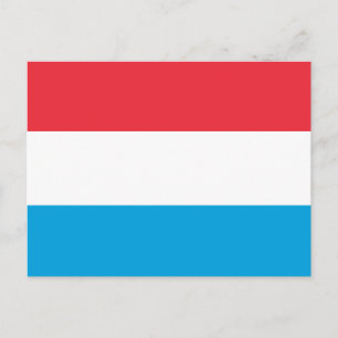 Luxemburgs flagga vykort