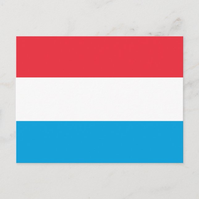 Luxemburgs flagga vykort (Framsida)