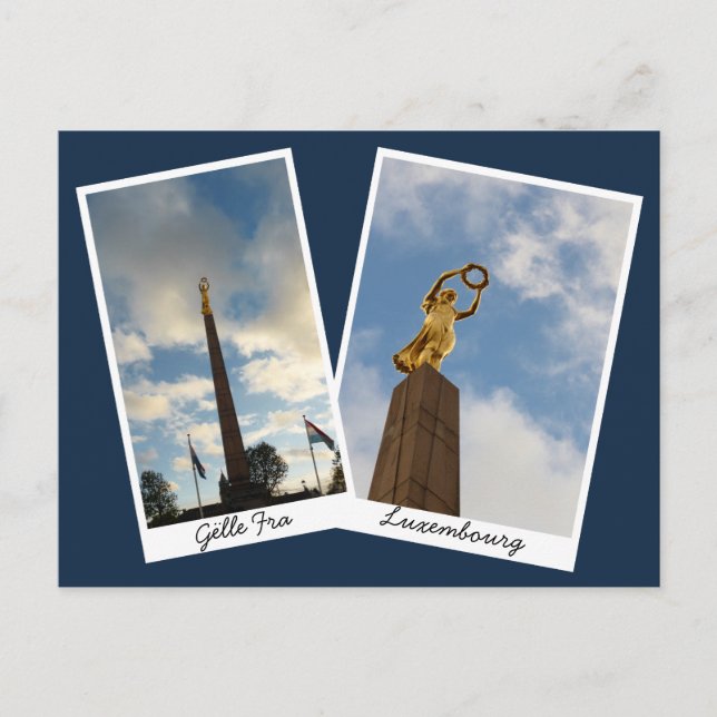 Luxemburgs Golden Dam Vykort (Framsida)