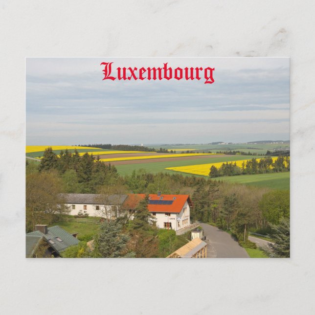 Luxemburgs landsbygd vykort (Framsida)