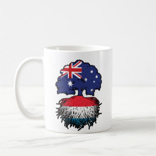 Luxemburgs luxemburgska Australien Australien Träd Kaffemugg