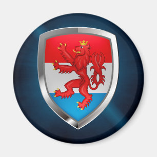Luxemburgs metallemblem magnet