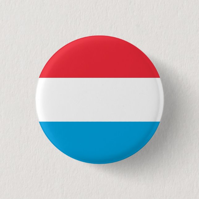 Luxemburgs nationella Flagga Knapp (Framsida)