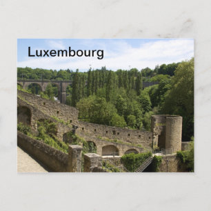 Luxemburgs stadsruins vykort