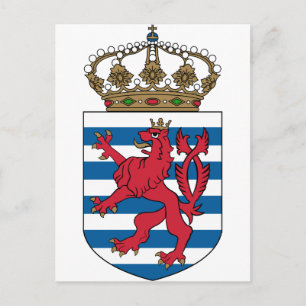 luxemburgsk emblem vykort