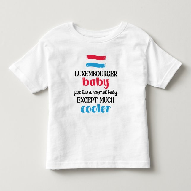 luxemburgska Baby, mycket kylarcute T Shirt (Framsida)