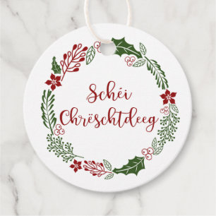 Luxemburgska God jul, Anpassningsbar Gåvor Etiketter