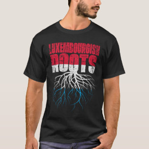 Luxemburgska rötter Luxemburg Heritage Flagga T Shirt
