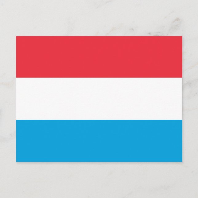 Luxemburgskt vykort för Flagga (Framsida)