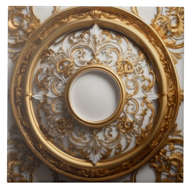 Luxery Baroque Ceramic Tile Kakelplatta (Framsidan)