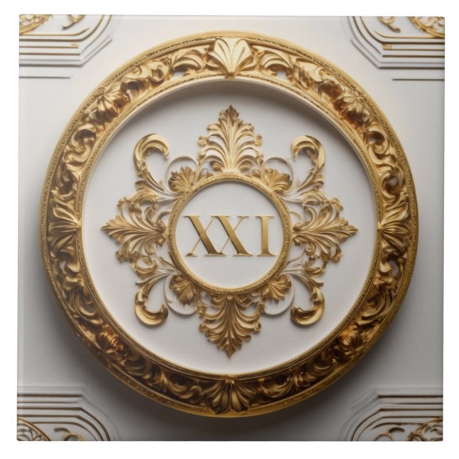Luxery Baroque Ceramic Tile Kakelplatta (Framsidan)