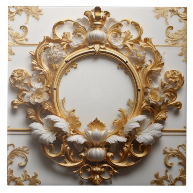 Luxery Baroque Ceramic Tile Kakelplatta (Framsidan)