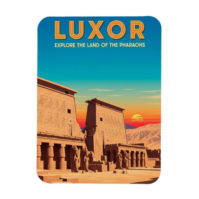 Luxor Egypt Resor Magnet (Vertikal)