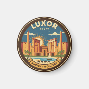 Luxor Egypten Karnak tempel Resa Magnet