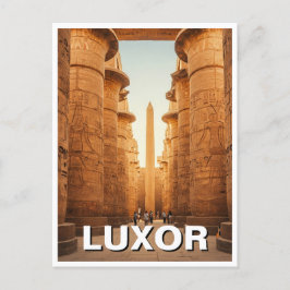Luxor Egypten Karnak Temple Travel Vykort
