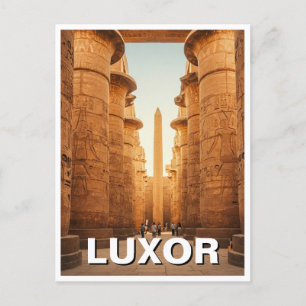 Luxor Egypten Karnak Temple Travel Vykort