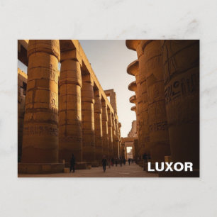 Luxor Egypten Karnaktempel Resa Vykort