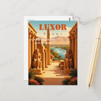 Luxor Egypten Vykort