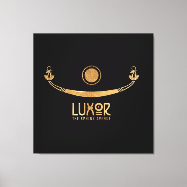 Luxor, Egyptenen Sphinx Avenue Khufus frakt Karnak Canvastryck (Framsida)