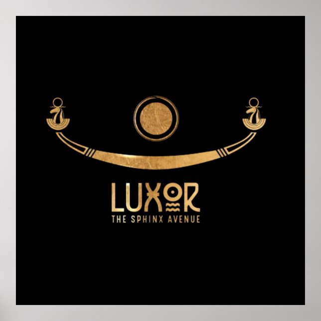 Luxor, Egyptenen Sphinx Avenue Khufus frakt Karnak Poster (Framsidan)