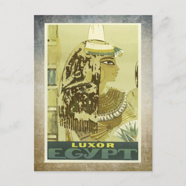 Luxor     EgyptenVintage-resa Vykort (Framsida)