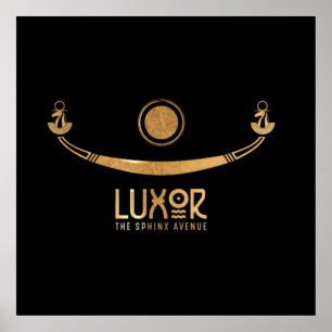 Luxor Sfinksgatan Khufus skepp Karnak Egypten Poster