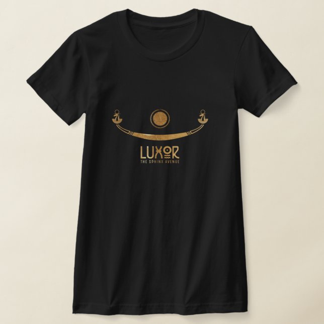 Luxor Sphinx Avenue Golden Khufus frakt T Shirt (Laydown)