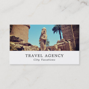Luxor Temple, Egypten, Affärskortet Travel Agent Visitkort