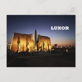 Luxor Temple Forntida Egypten Farao Oblik Vykort