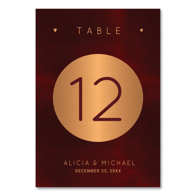 Luxurburguny guld glitter elegant bröllop bordsnummer (Framsidan)