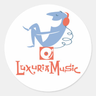 LuxuriaMusic Sticker Runt Klistermärke