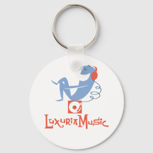 LuxuriaMusic vit Keychain Nyckelring