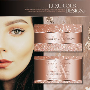 Luxuridisk Gnistra Stars Initialer i Ro vid Guld G Visitkort