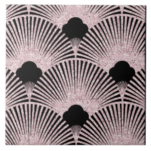 Luxuridisk konst Deco Fläkt Kakelplatta
